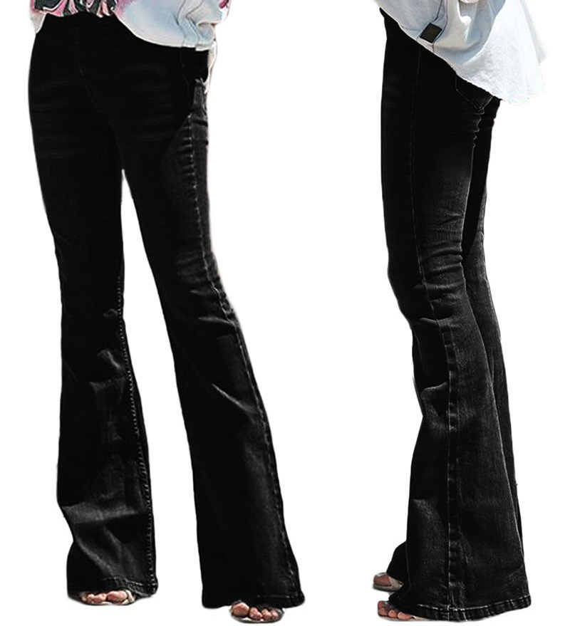 Woman's Wash Vintage Wide Leg Jeans Spring Autumn Winter Long Flares Denim Jean Ladies Female Bell-bottomed Pants