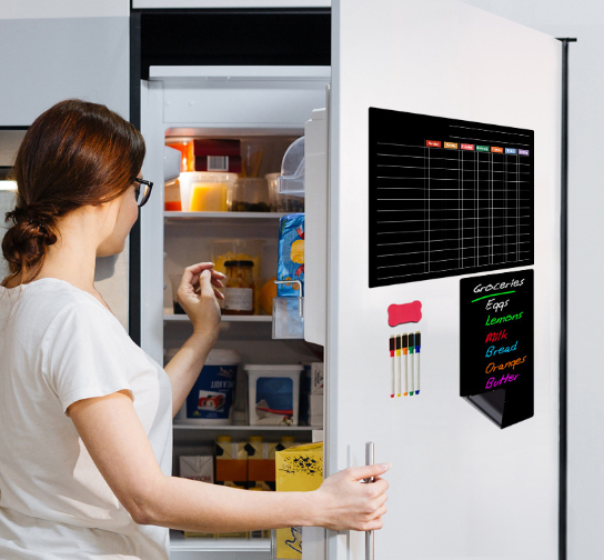 Daily Lock Magnetic Refrigerator Stickers Memo Magnetic Message Boards Soft Magnetic Writing Boards Soft Magnetic Billboards