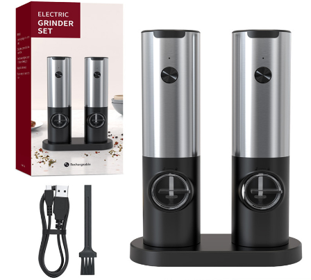 Electric Grinder/Gravity Sensing Pepper Grinder Grinding Salt and Pepper Pepper Seasoning Bottle Electric Grinder