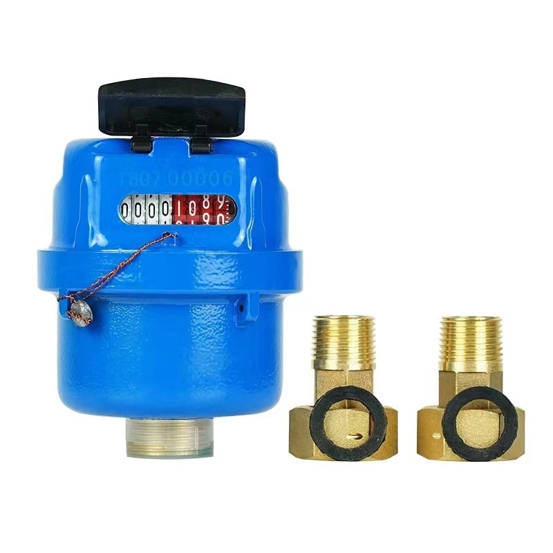 Dn15 accurate water flow meter volume type rotary piston brass cold water meter