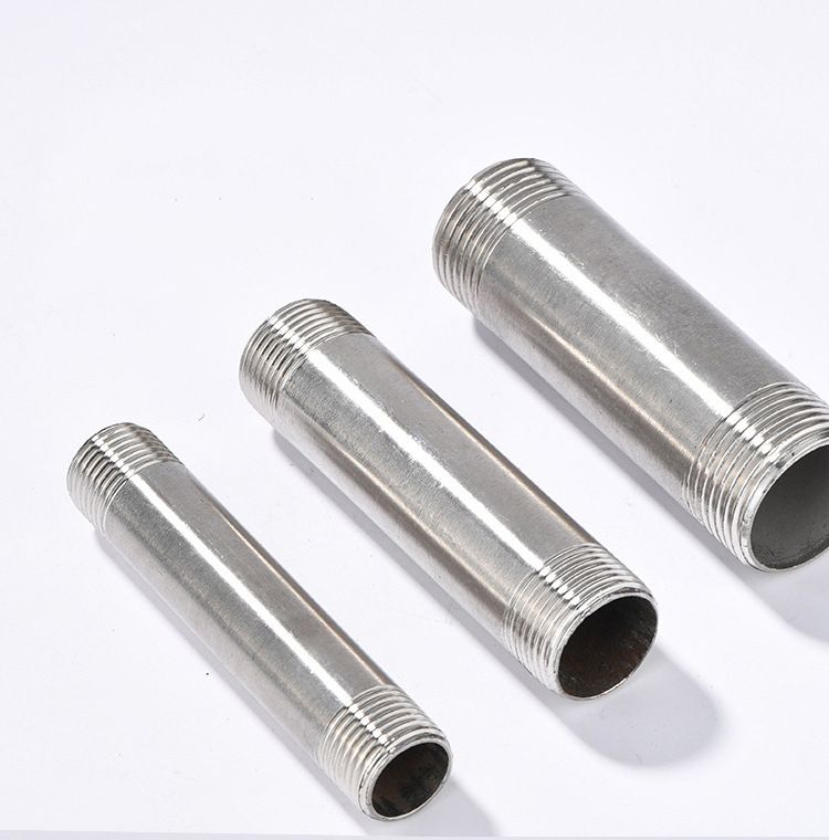 Stainless steel NPT/BSPP/BSPT/DIN all thread connector polish surface full & half merchant coupling fitting