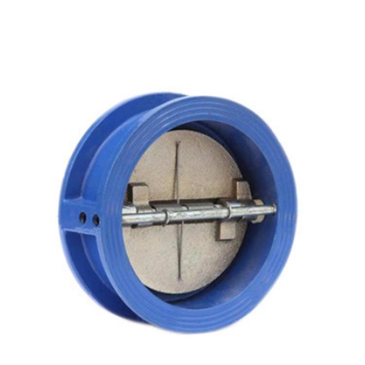 Ductile /Grey cast iron dual plate double disc wafer check valve PN10 /16  2