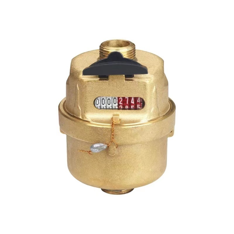 Dn15 accurate water flow meter volume type rotary piston brass cold water meter