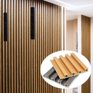 wpc wood Interior decoration fluted wall panels  decorative wood alternative wpc wall panel