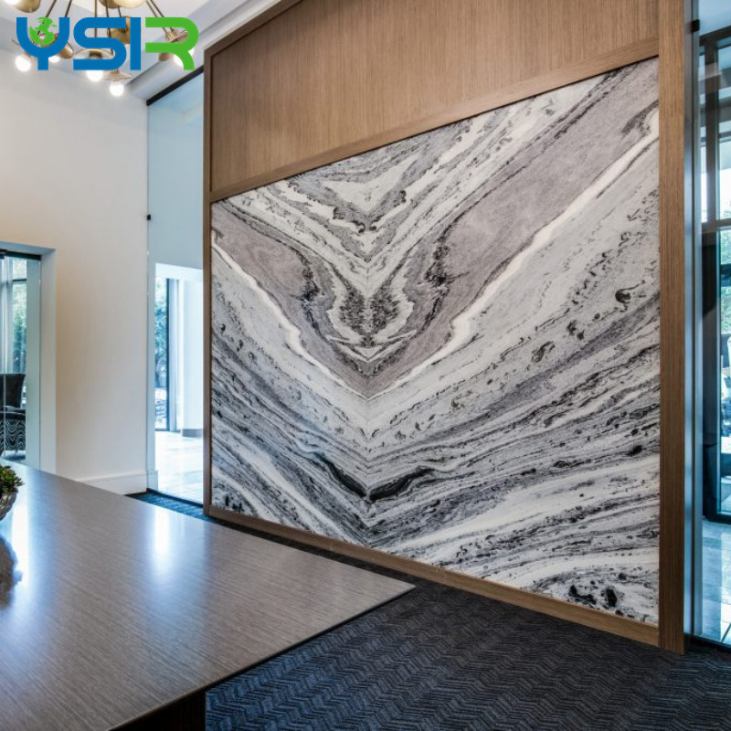 Chinese Manufacturer High glossy Uv Coated pvc wall panel indoor Decorative UV marble wall panel