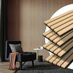 mdf acoustic wall panel  moveable office partitioning akustik panel sound absorbing 3d acoustic wood slat wall panel soundproof