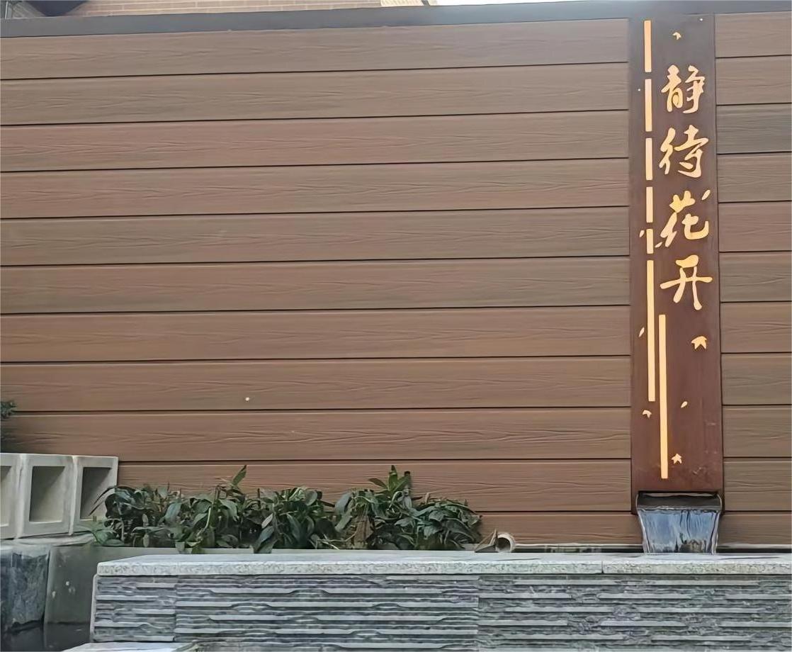 Outdoor waterproof wpc wall clad  outdoor decorative wall cladding panel wall exterior cladding