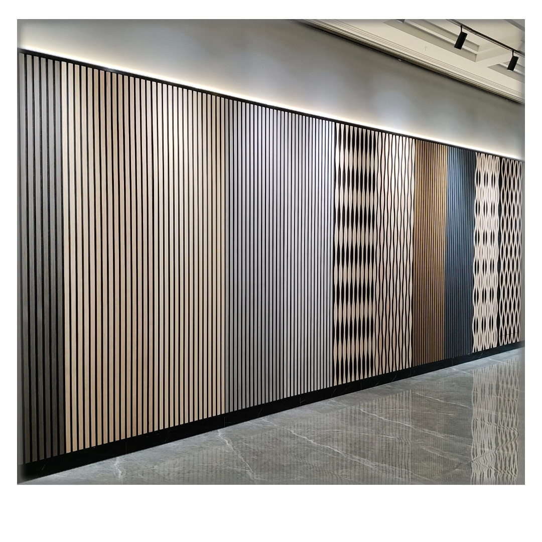 wooden polyester fiber acoustic panel for studio  soundproof for home theater 3d acoustic wood sla wall panel soundproof