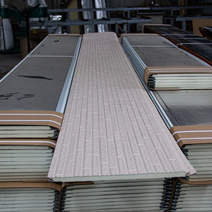 Pu Sandwich Panel Fire Proof Interior / Exterior Wall Panel Decorative Heat Insulation Metal Panel