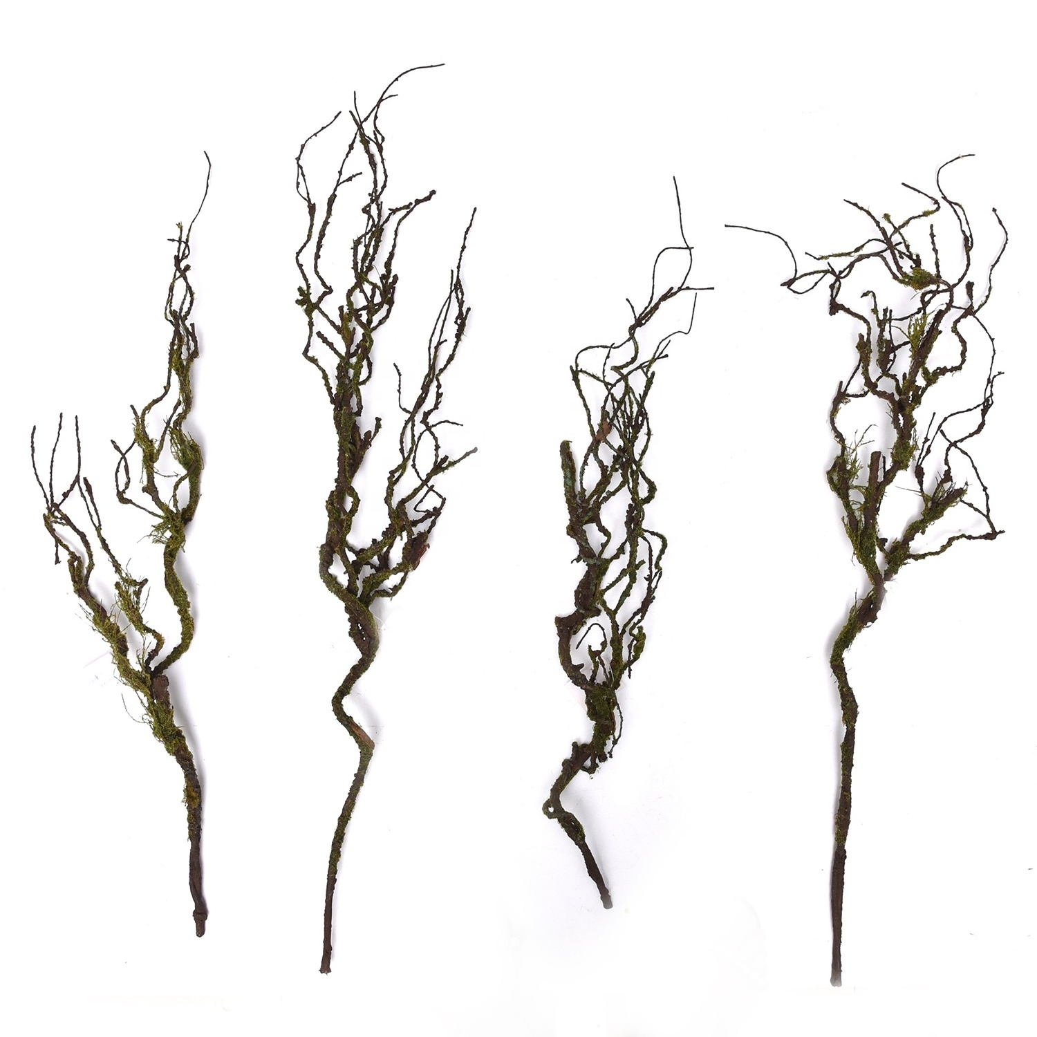 Lifelike Dry Curly Branches Bendable Iron Wires Artificial Twigs Plant Stub Stem Sticks Vintage Vines DIY Greenery Craft