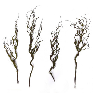 Lifelike Dry Curly Branches Bendable Iron Wires Artificial Twigs Plant Stub Stem Sticks Vintage Vines DIY Greenery Craft