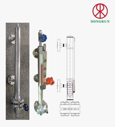 UHZ Side-Mounted Mechanical Magnetic Float Level Indicator with Transmitter