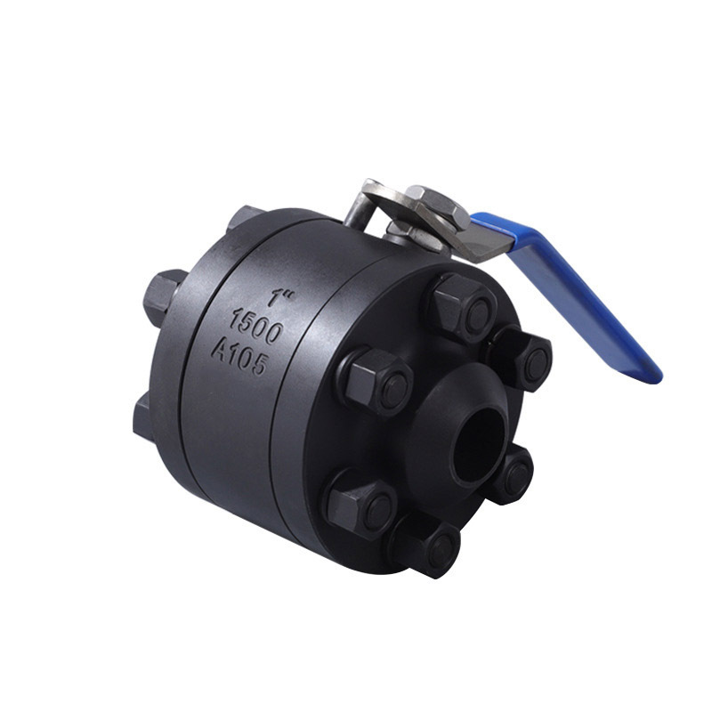 forged steel A105N ANSI1500lbs  high temperature 540 degree  dn25 manual metal seal  floating ball valve