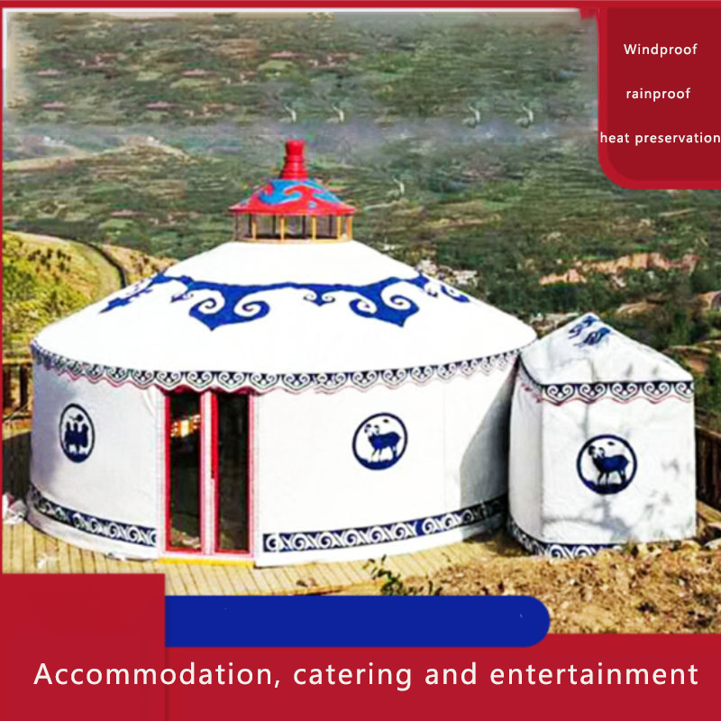 Hot Selling  Mongolian Made In China Waterproof  For Living Ger Camping  Yurt Tents