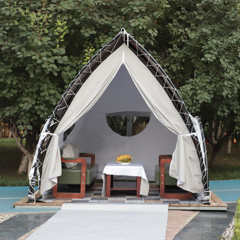 White Bounce  Shaped Camping  That Look Like Houses Tents