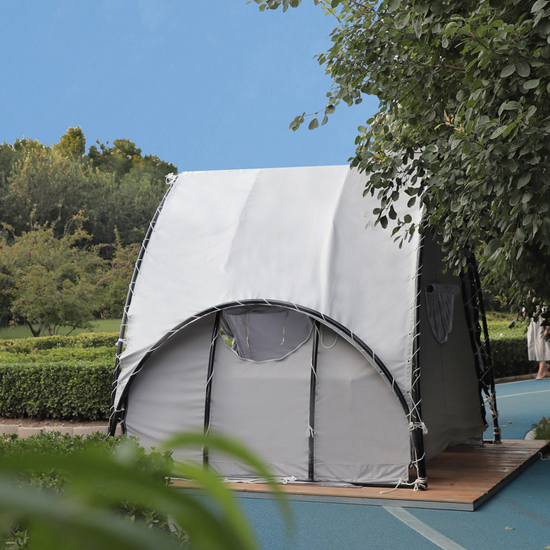 White Bounce  Shaped Camping  That Look Like Houses Tents