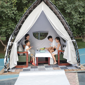 White Bounce  Shaped Camping  That Look Like Houses Tents