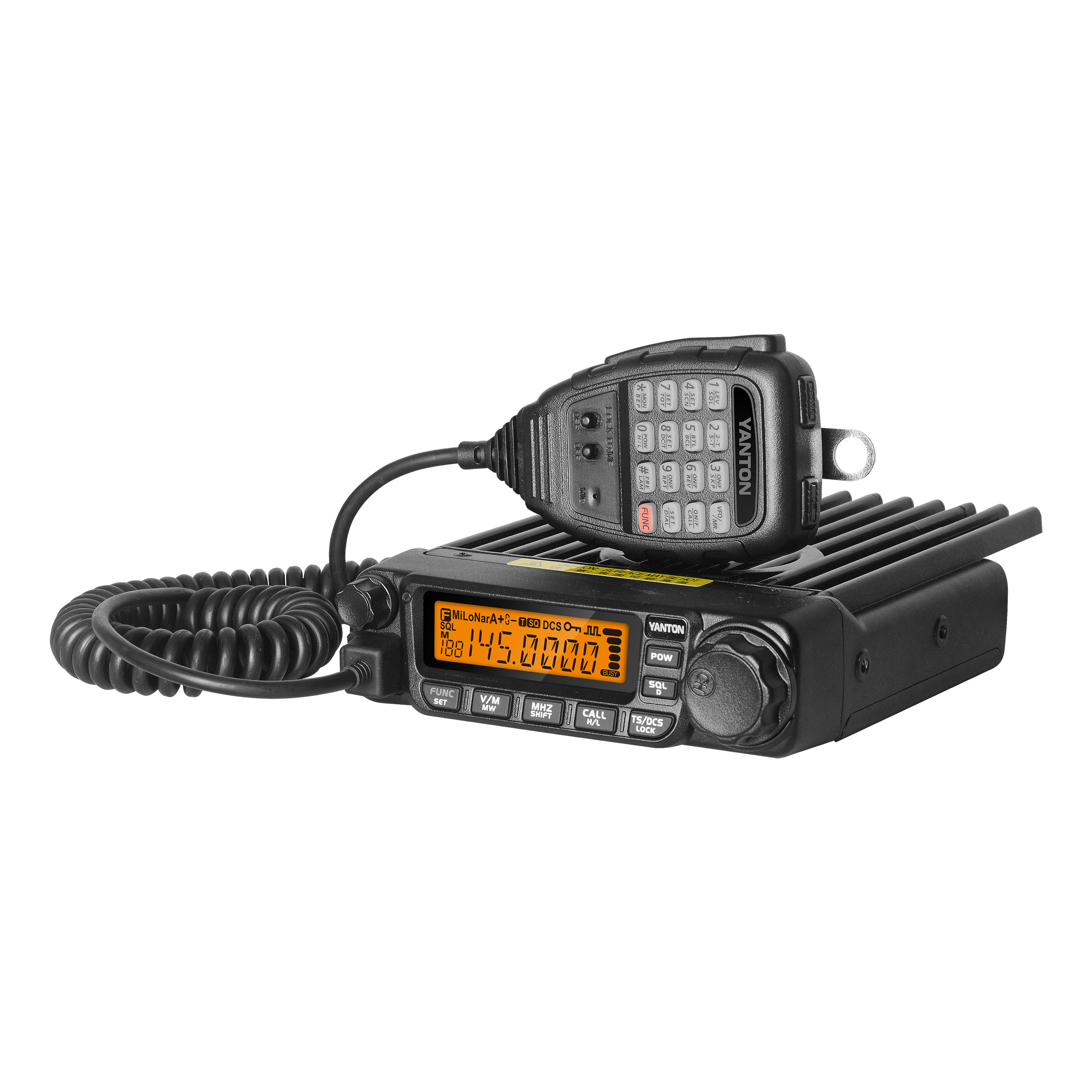 60W 200 Channels VHF/UHF Ham mobile Radio with Microphone TM-8600