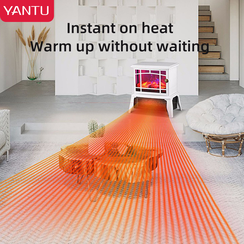 YANTU fireplace heater free standing portable indoor outdoor 3D table modern decorative electric fireplaces Christmas Gift BLM06