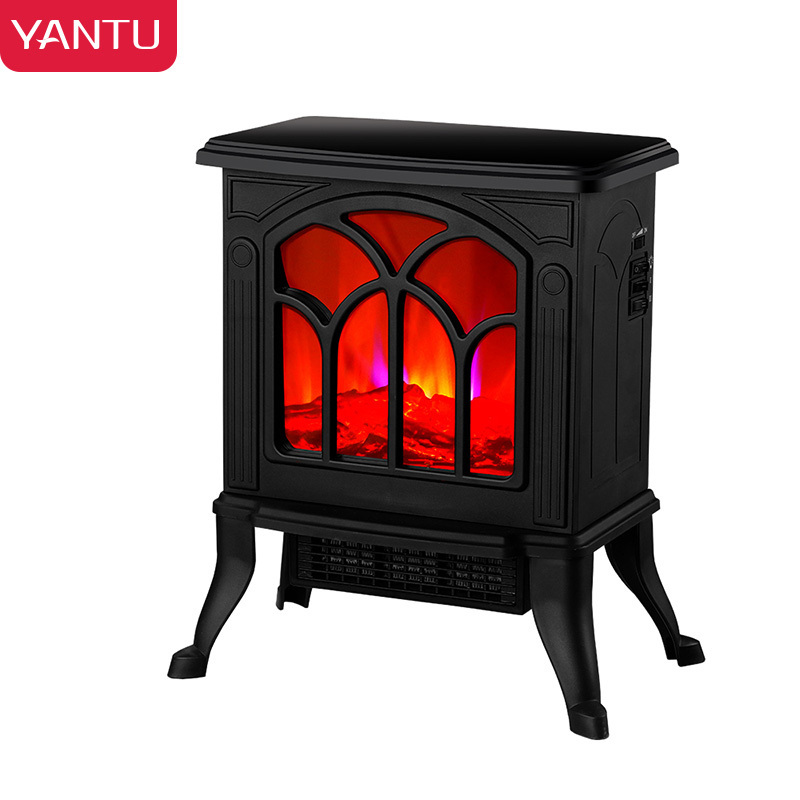 YANTU electric fireplaces free standing portable indoor outdoor modern mini decorative fireplace heaters Christmas Gifts BLM07