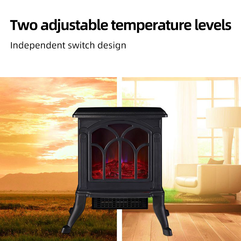 YANTU electric fireplaces free standing portable indoor outdoor modern mini decorative fireplace heaters Christmas Gifts BLM07