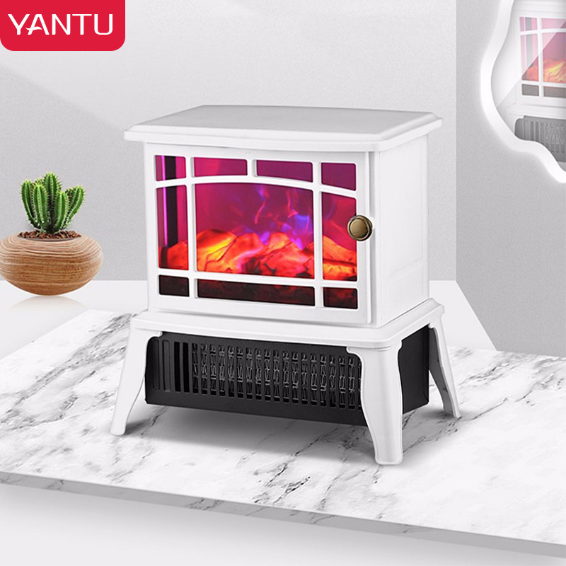 YANTU fireplace heater free standing portable indoor outdoor 3D table modern decorative electric fireplaces Christmas Gift BLM06