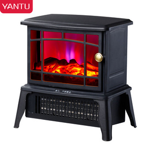 YANTU fireplace heater free standing portable indoor outdoor 3D table modern decorative electric fireplaces Christmas Gift BLM06