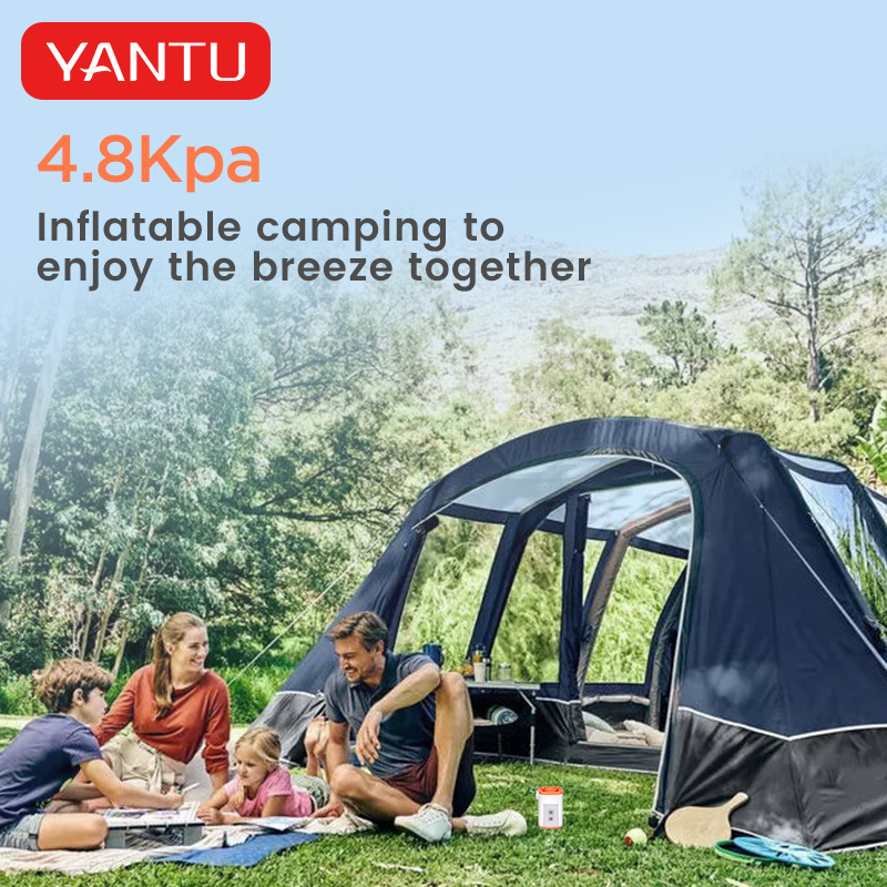 YANTU AM25 12V High Pressure Rechargeable Mini Air Tire Inflators For Car/Camp Light/Inflatable Bed