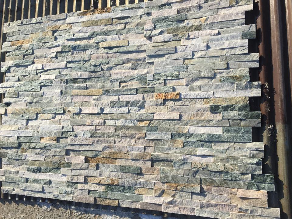 natural grey slate culture stone  exterior  stone wall cladding stone wall panel