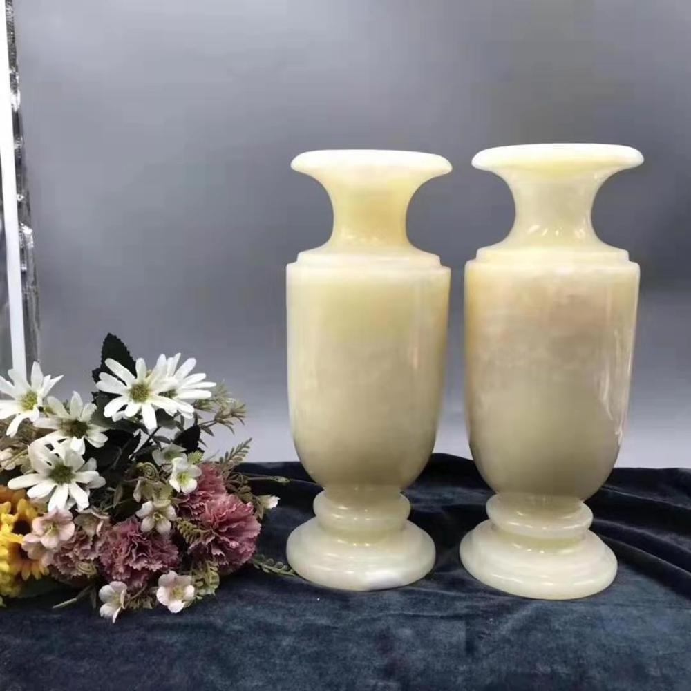 Natural Stone Onyx Marble Vases for Room Decoration