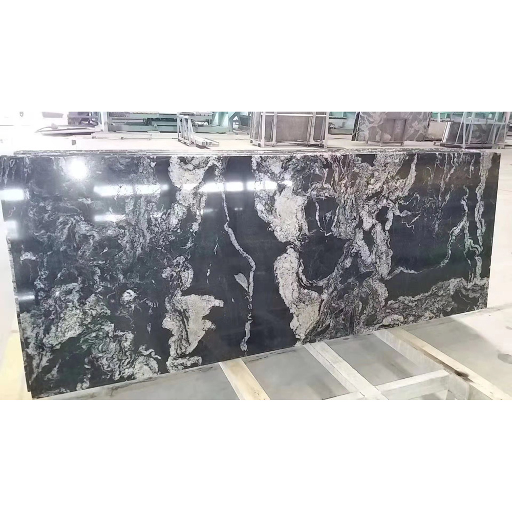 Titanium Granite cosmic black granite for vanity top kitchen top or background