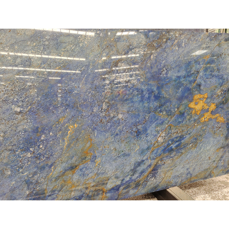 Natural blue onyx slab China factory low price customized blue marble blue onyx for floor and wall countertop