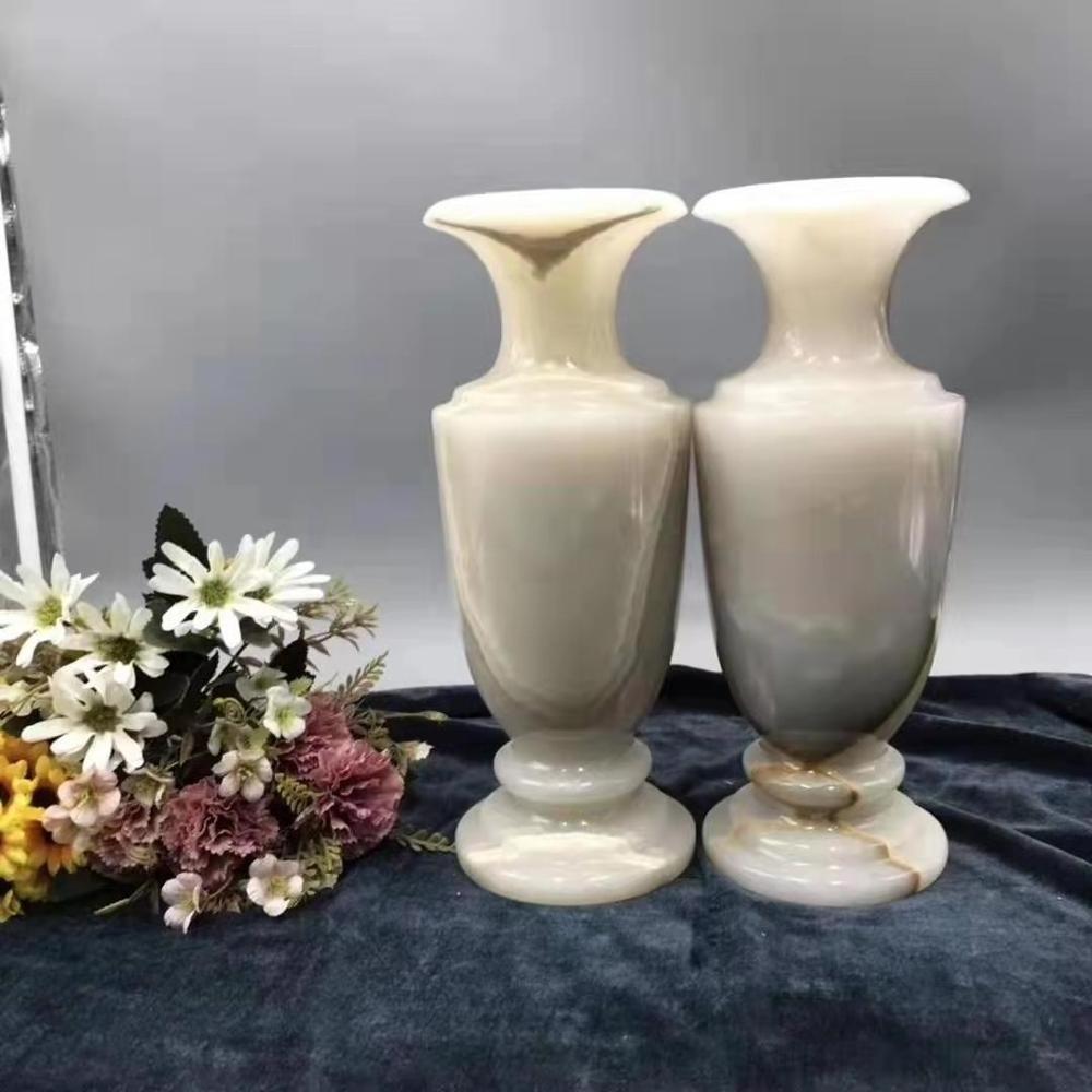 Natural Stone Onyx Marble Vases for Room Decoration