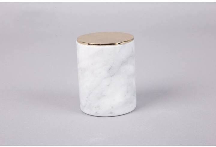 wholesale Best Design Modern Decorative Natural Marble Stone Candle Jars with Lid