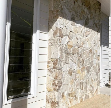 factory Buff Quartzite Dry Stack Stone Veneer Natural Culture Exterior Stone Wall Cladding