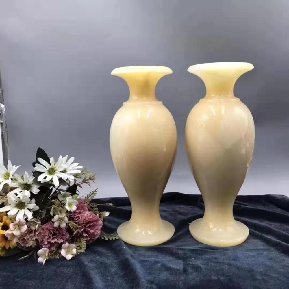 Natural Stone Onyx Marble Vases for Room Decoration