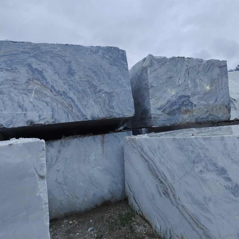 Best Selling Durable Using Rough Marble Block Grey Marble Block Own Quarry Natural Stone Blocks