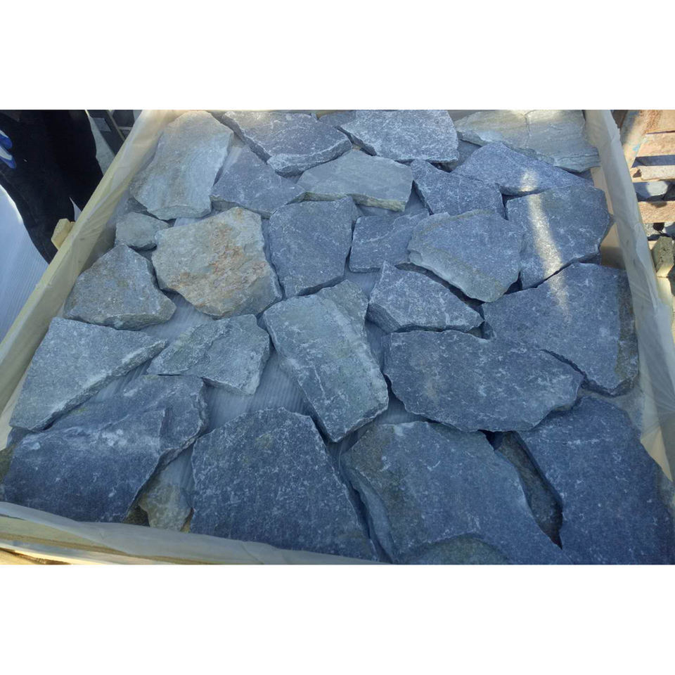 natural Blue Quartzite Dry Stack Factory Exterior Slate Culture Stone Veneer Wall Cladding For Outdoor Decoration