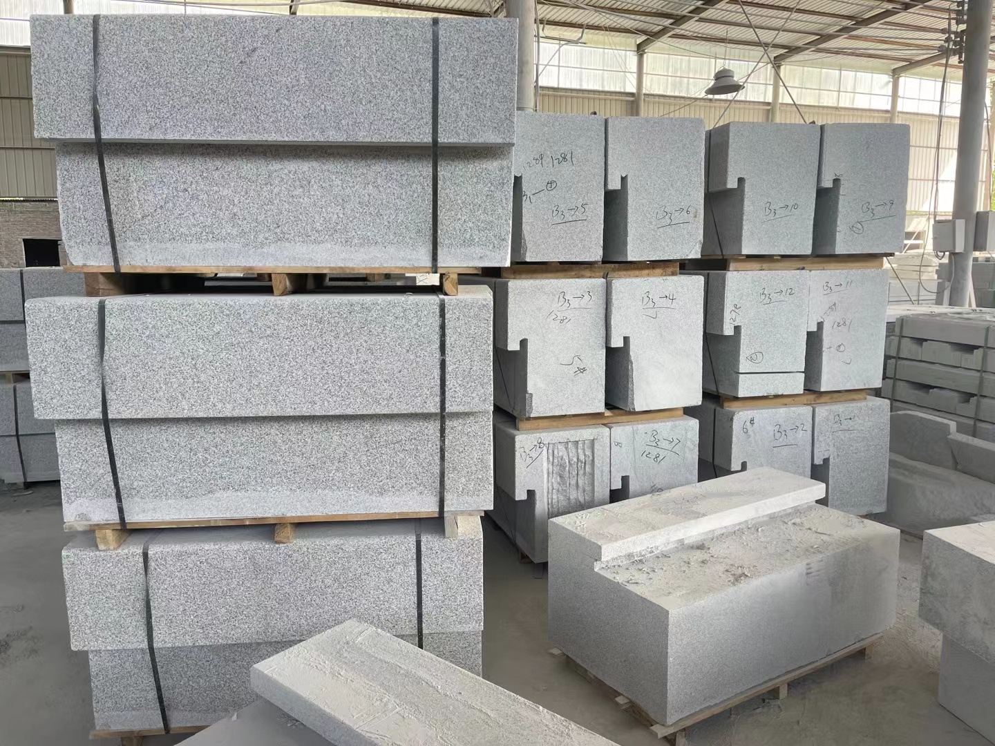 cheap price crushed natural paving tile slab China G603 white granite stone