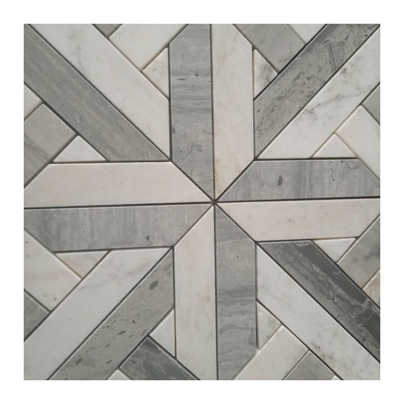 White Marble Mosaic Tile 12x12 Small Hexagon Competitive Price