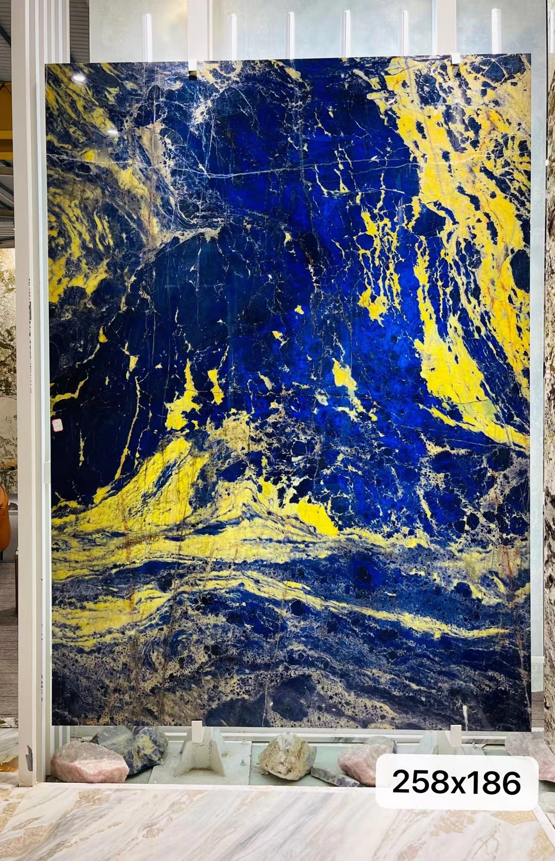 luxury wall decorative blue stone slabs natural quartzite sodalite slab for sale