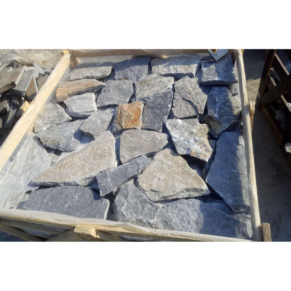 natural Blue Quartzite Dry Stack Factory Exterior Slate Culture Stone Veneer Wall Cladding For Outdoor Decoration