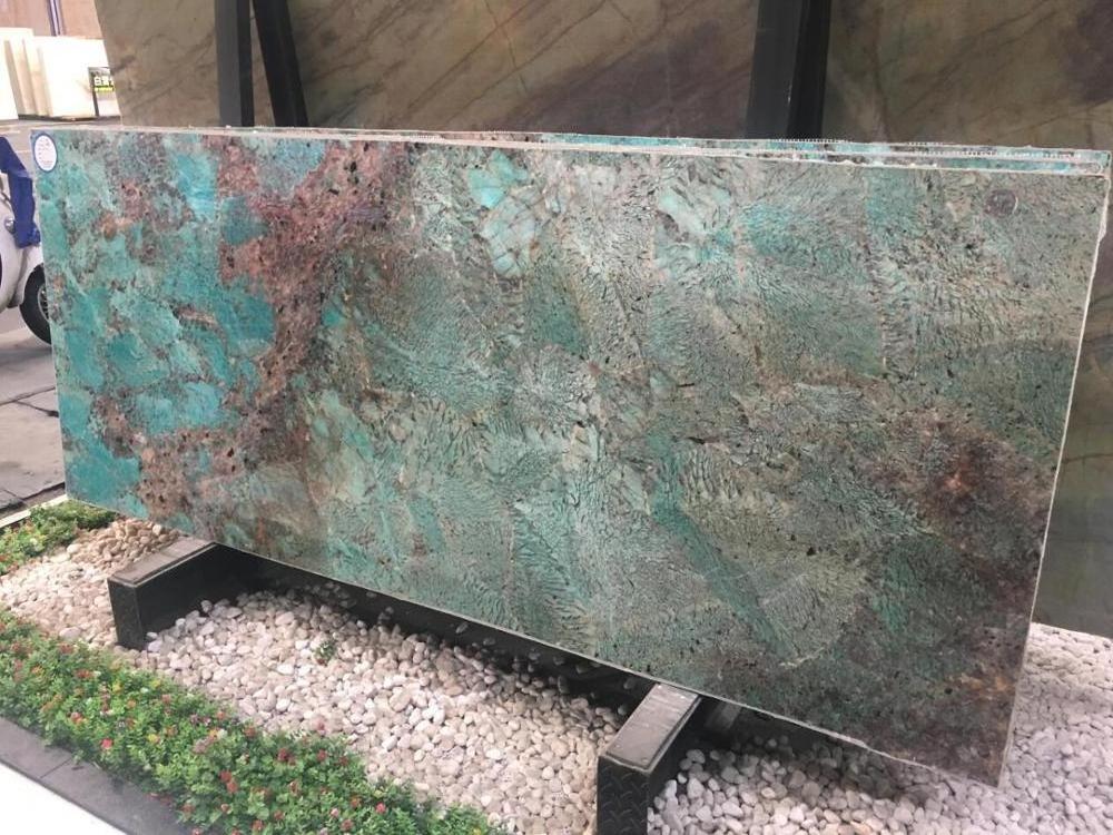 Luxury Rainforest Green Marble Slab, Suitable for Background Wall, Table Top