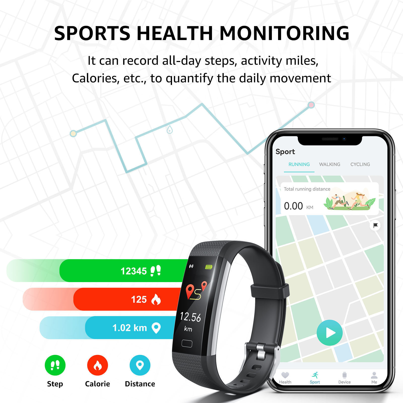 Smart Band S5 Sport Smart Watch Women Multi-language Heart Rate Blood Pressure Monitor Waterproof Fitness Bracelet Men's Watches