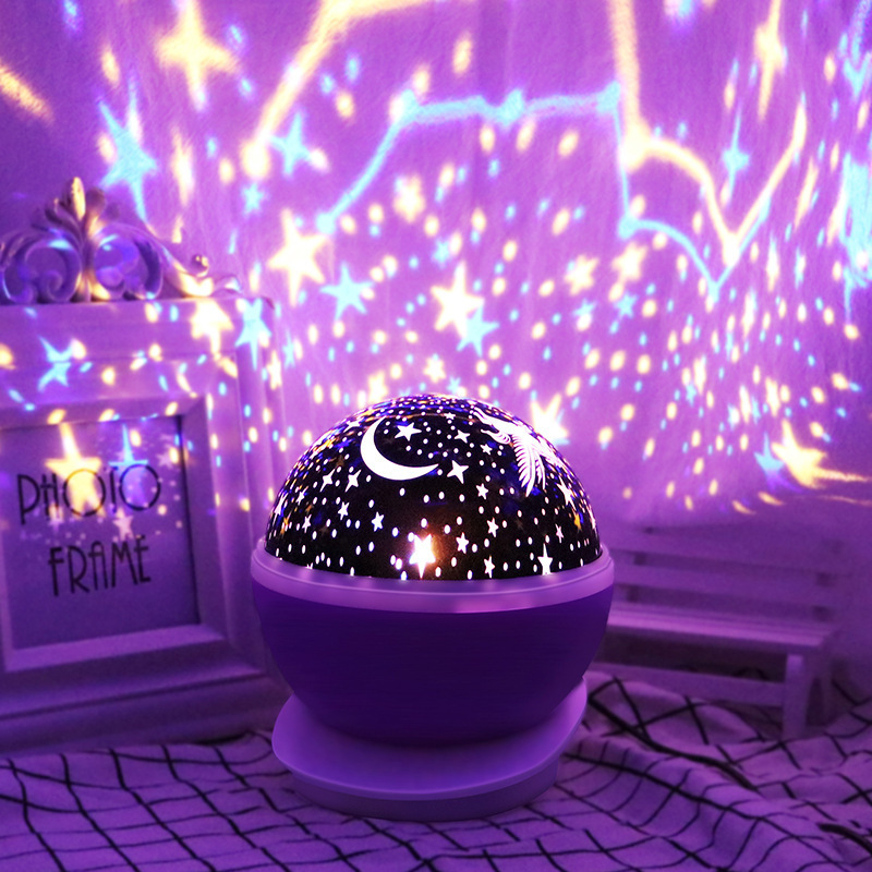 Bedroom LED Night Lights Starry Sky Spin Galaxy Ocean Dream Atmosphere Light Child Birthday Present Holiday Gifts