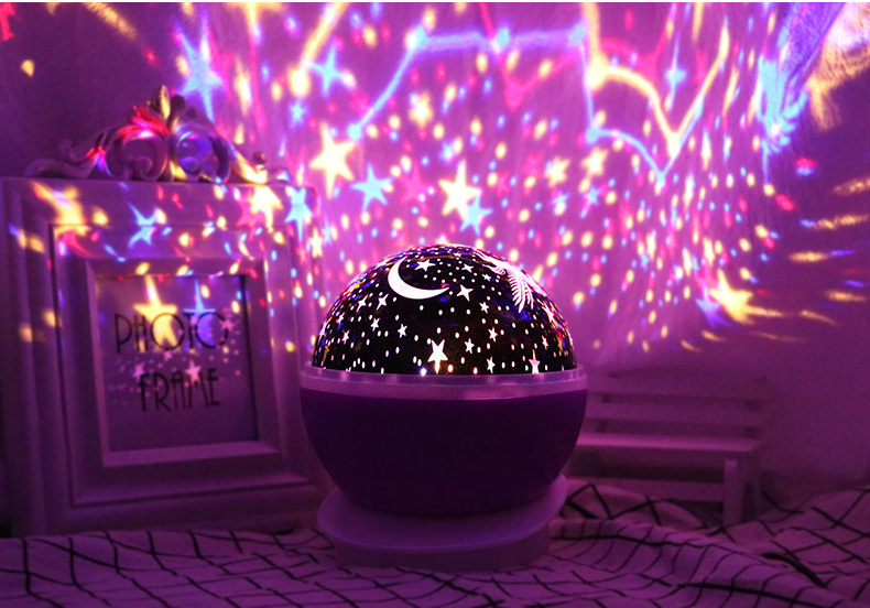 Bedroom LED Night Lights Starry Sky Spin Galaxy Ocean Dream Atmosphere Light Child Birthday Present Holiday Gifts