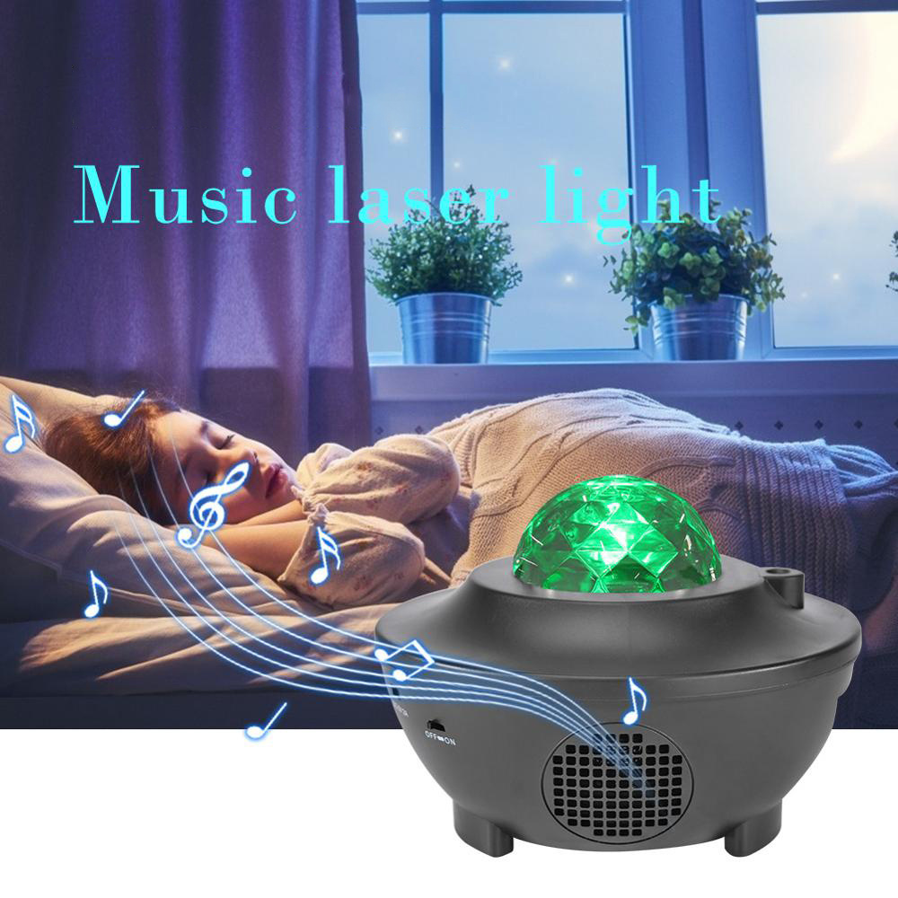 Led Night Lights Music Star Sky Projector Lamp For Bedroom Living Room Night Lighting