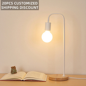 Reading Table Lamp Bedroom Desk Light Eye Protection Lighting Wood Light Living Room