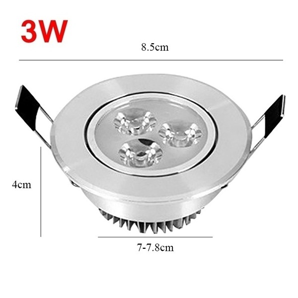 Led Ceiling Downlight Recessed Cabinet Wall Spot Light Down Lamp Spot Light 3/5/7W