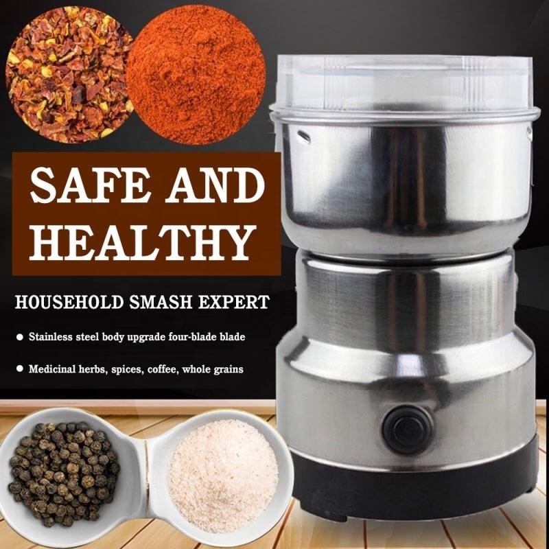 Household Grinder Multifunctional Powder Machine Stainless Steel Coffee Electric Grinder Pulverizer Gift